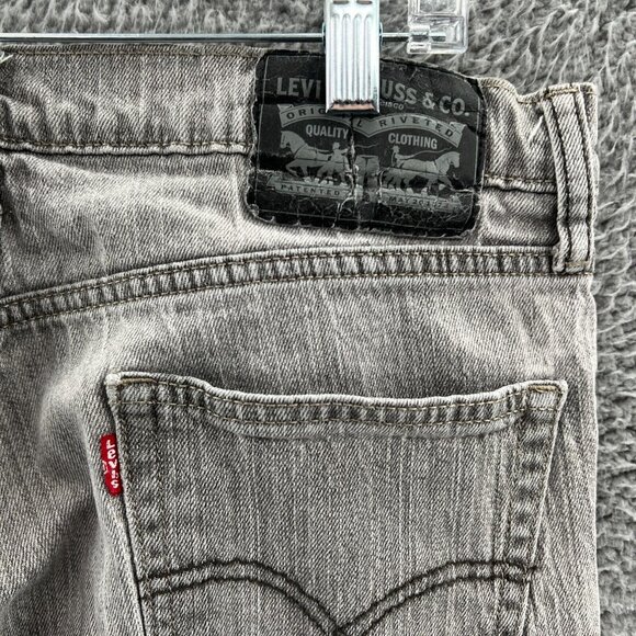 Levis 511 Jeans Mens 32 X 30 Gray Denim Slim Straight * - Picture 3 of 9